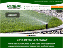Tablet Screenshot of greencare4u.com